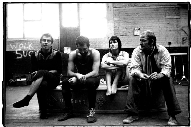 Roderic, Emil, Rowan & Pete. Rehearsals at the Factory