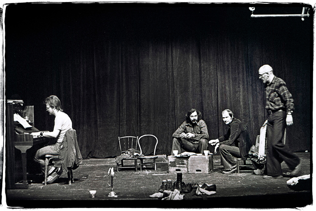 The stage looks like this after every show before being re-set