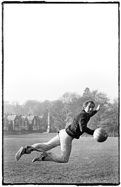 The boys play football in Sheffield, this is Pete