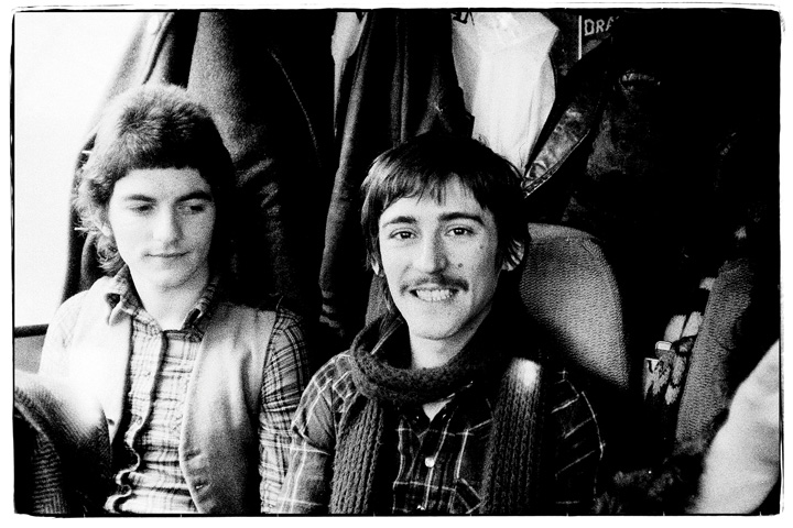 John and Dick back of van